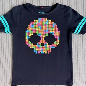 Ay Güey! Colorful Skull Graphic Kids T-Shirt